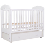 Кроватка детская Топотушки Мария 6 маятник, белая