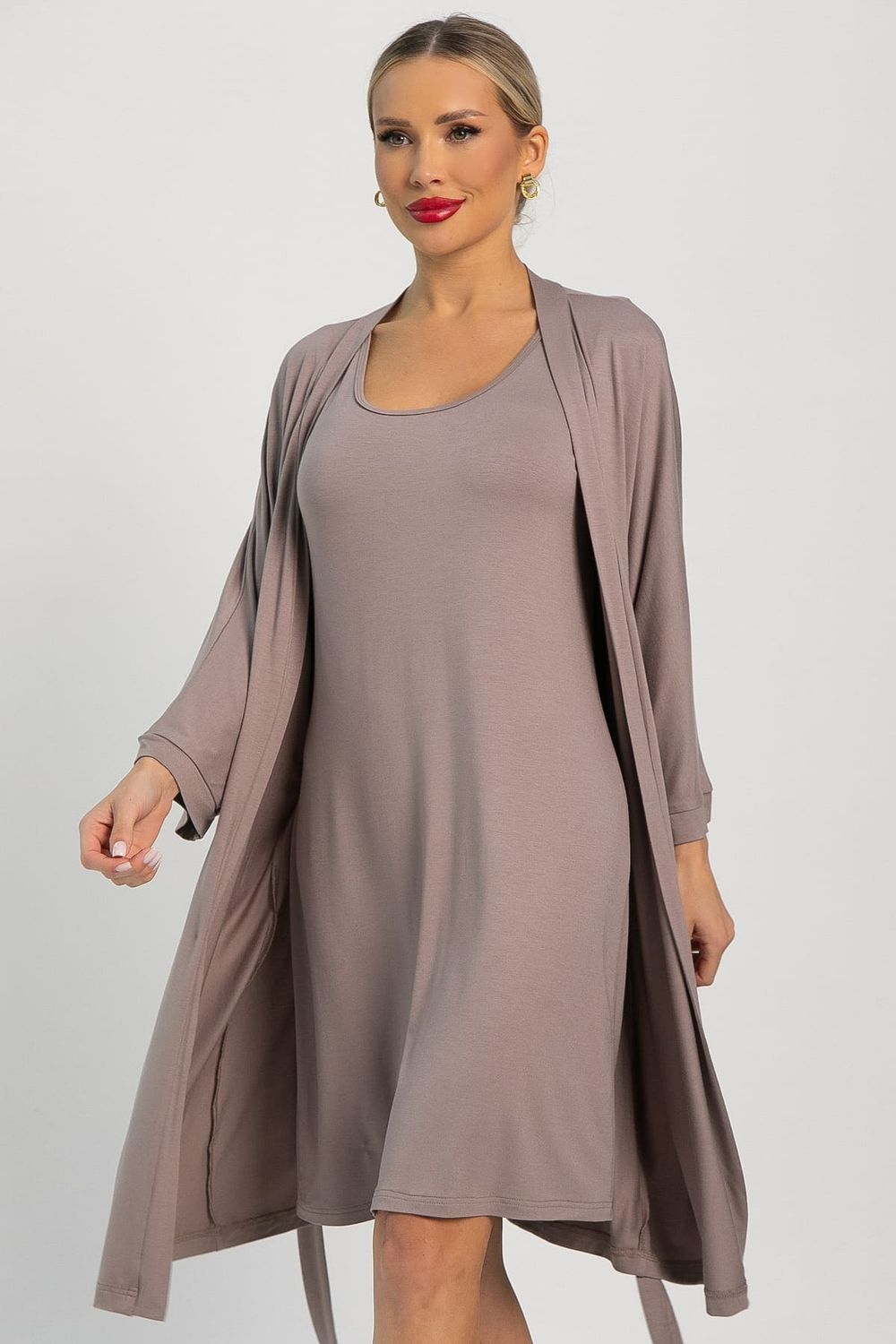 Платье-майка для дома Шелк вискозы (латте) П14492-52М LT Collection