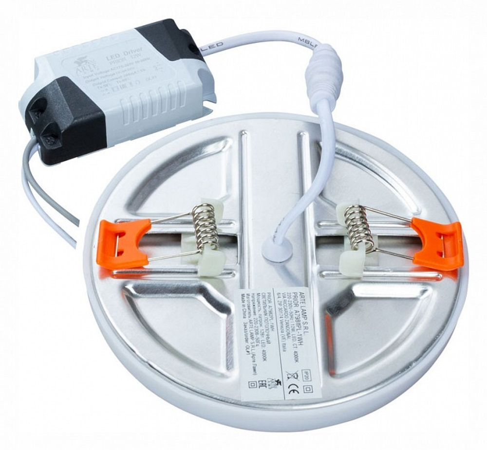 Встраиваемый светильник Arte Lamp A7982PL-1WH