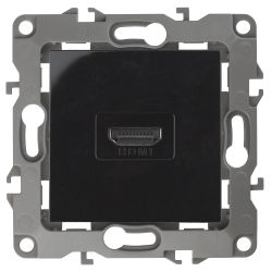 Розетка ЭРА Серия 12 12-3114-06 HDMI IP20 чёрный | Эра 12
