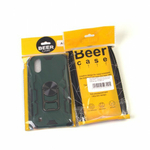 Противоударный чехол для Samsung Galaxy A01 с кольцом-открывашкой, 012226 Темно-синий