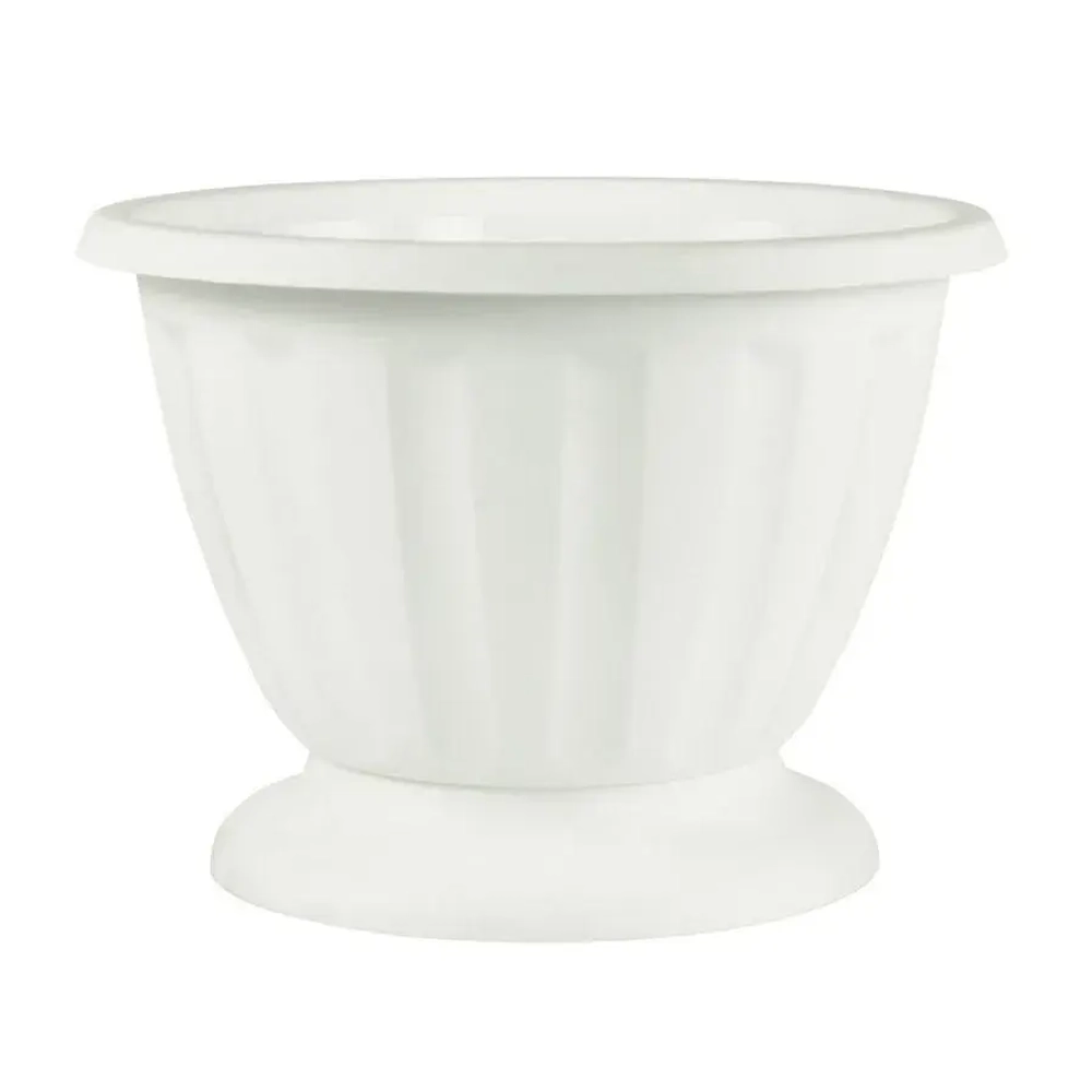 Вазон Пальмира 10л. (белый) (комплект 10 шт)