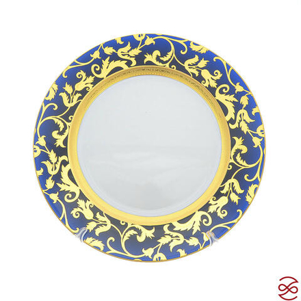 Блюдо Falkenporzellan Constanza Tosca Blueshade Gold 32 см