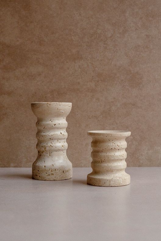 Набор подсвечников Travertin, 2 шт / Designboom