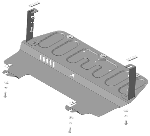 Стандартная защита АвтоСтандарт картера двигателя, кпп. 1,5 мм, сталь. для Skoda Roomster 2006-2016,Volkswagen Polo Седан 2010-2015,SEAT Ibiza 2008-2015,Skoda Fabia 2007-2010,Volkswagen Polo 2009-2015,Skoda Fabia 2010-2016,Skoda Rapid 2012-2020,Volkswagen Polo Седан 2015-2020,Volkswagen Polo 2020-н.в.,Skoda Rapid 2020-н.в. арт.52301
