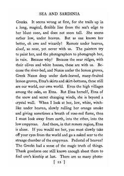 Sea and Sardinia | Lawrence D H