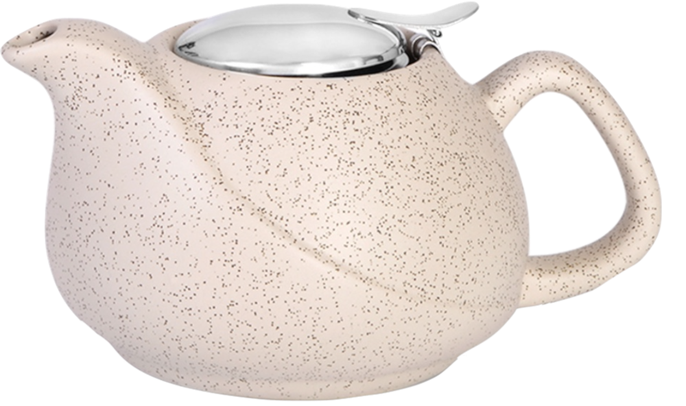 Fissman Заварочный чайник с ситечком, цвет Белый песочный 750 мл