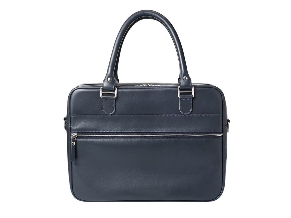 Деловая сумка из натуральной кожи "Alverio Blue"