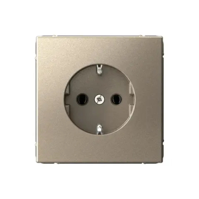 Art Gallery розетка с заземлением, 16А, механизм, быстрозажим. клем., Шампань