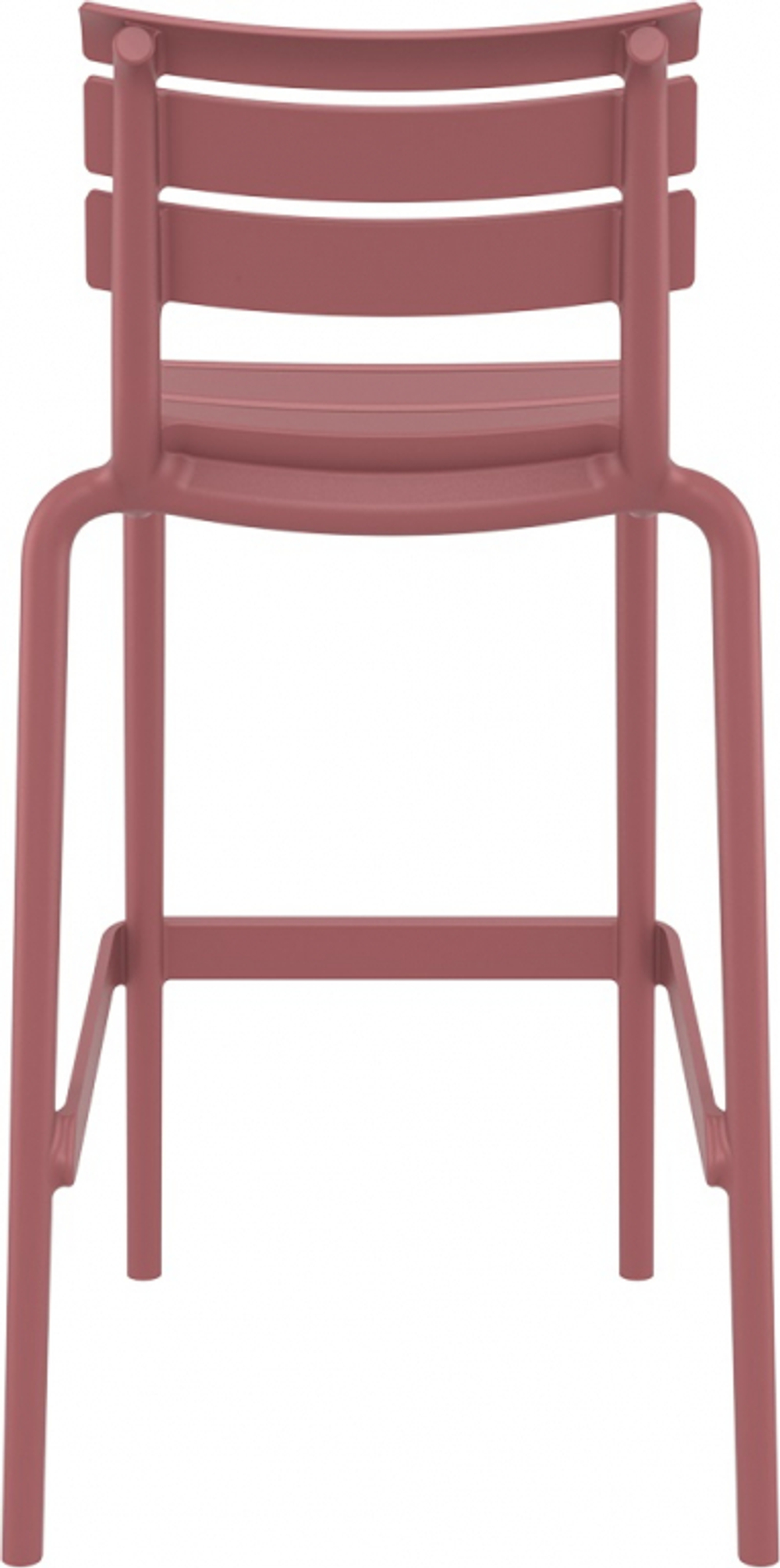 Стул пластиковый барный Siesta Contract Helen Bar 75, марсала