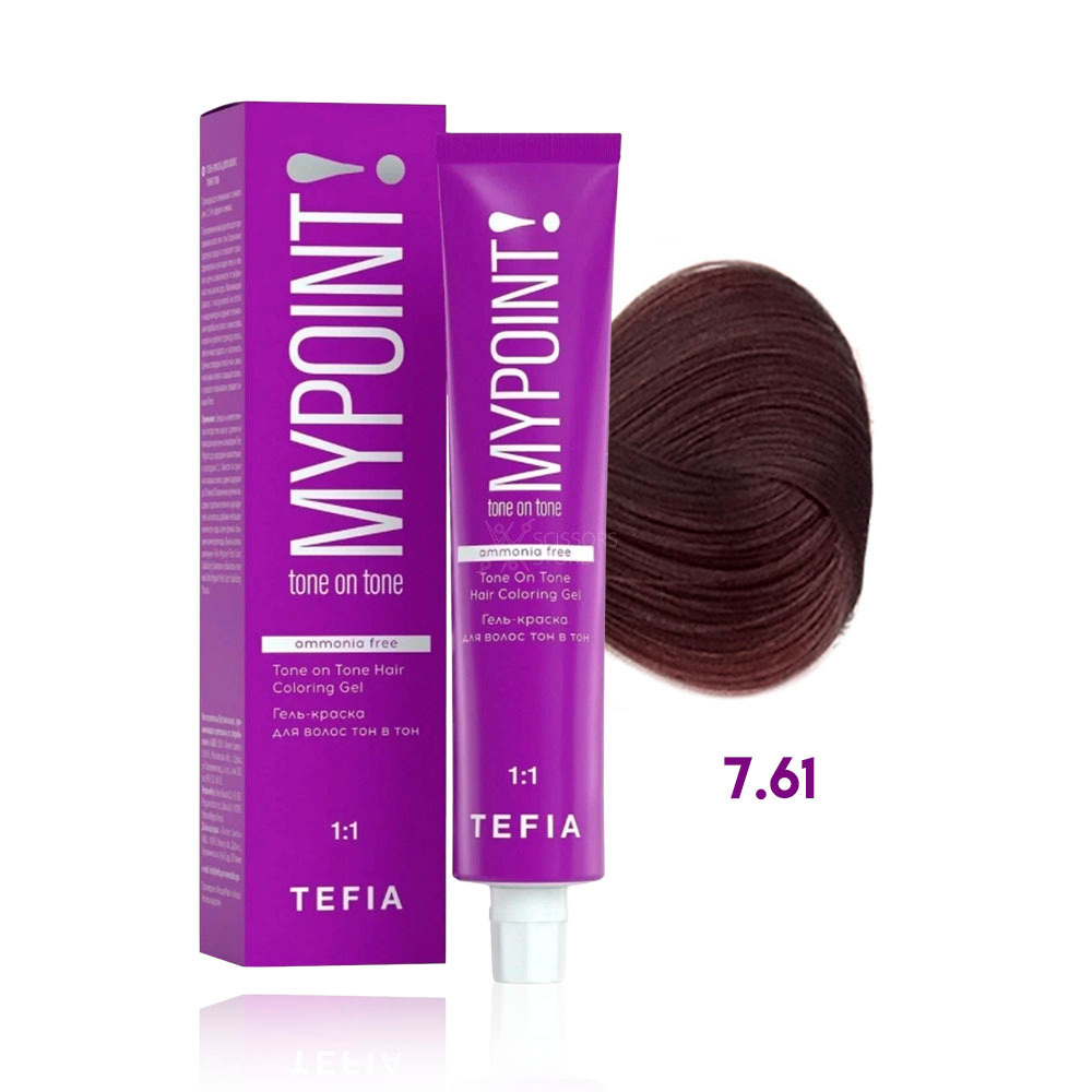 TEFIA  Гель краска для волос тон в тон, 60 мл