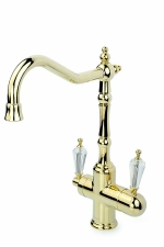 Смеситель для кухни Boheme Tradizionale Oro 112-SW золото/ручка с кристаллом Swarovski