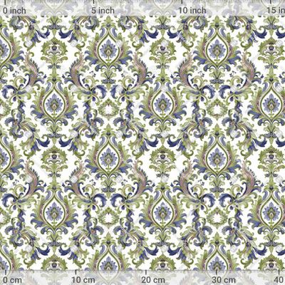 Пейсли, бронза на белом, модерн by Оксана Палинкаш 833 DPI