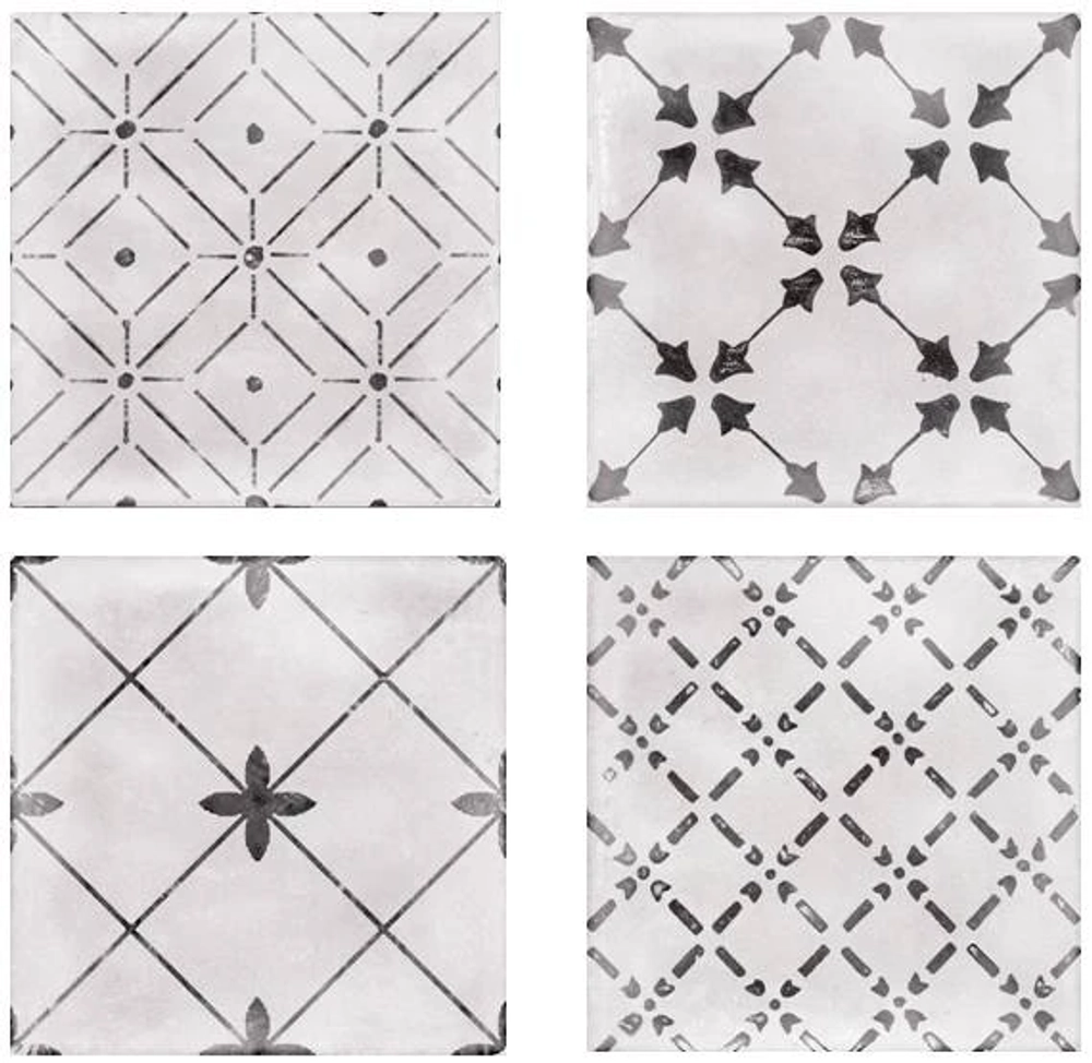 Керамическая Плитка Облицовочная AXIMA Джаз орнамент глянц. 200х200х7 - 1,04/99,84