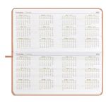 Планинг 2025г., Феникс+ Джут пепел розовый, 170*88мм, кож.зам, карманный, ляссе, 64л