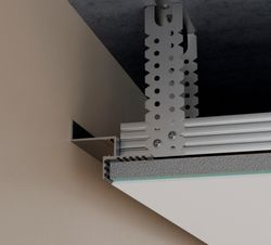 Парящий потолочный профиль Pro Design Gipps 602 черный, 2700x60x45 мм