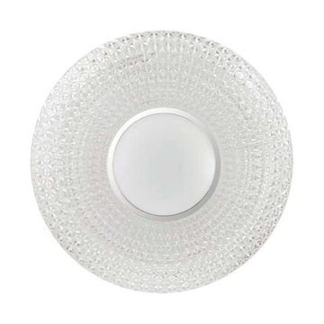 2048/EL PALE SN 000 Светильник пластик/белый/прозрачный/хром LED 72Вт 3000-6300K D510 IP43 пульт ДУ VISMA