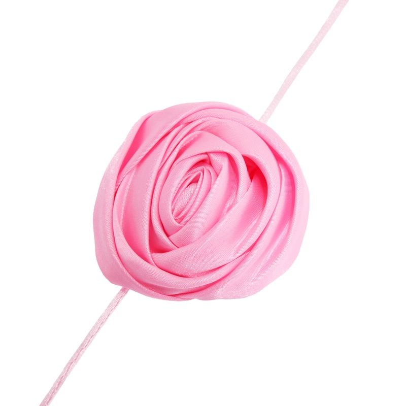 Колье Галстук Розетт – Розовое