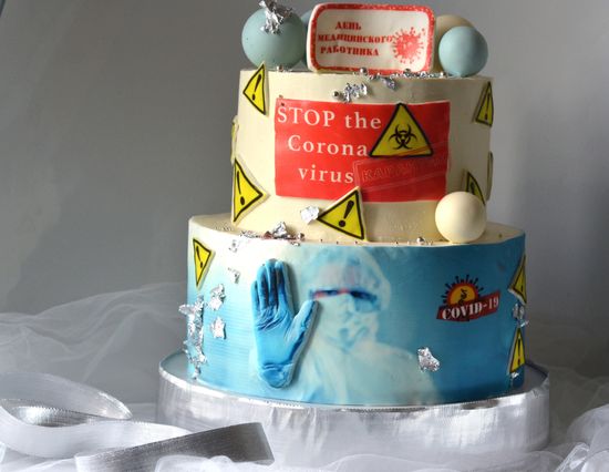 Торт на день медицинского работника СТОП КОВИД №1044