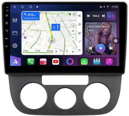 Магнитола Volkswagen Jetta 5 2005-2010 (кондиционер) - FarCar BM3226M на Android 13, QLED, TS10, 4Гб+32Гб, CarPlay, 4G SIM-слот