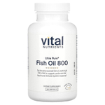 Vital Nutrients, ультрачистый рыбий жир 800, со вкусом лимона, 90 капсул
