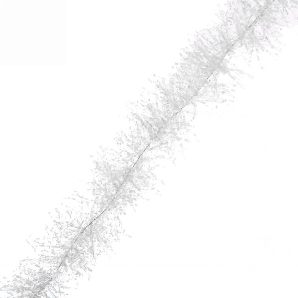 Мишура 2м 5см «Белый снег» белый