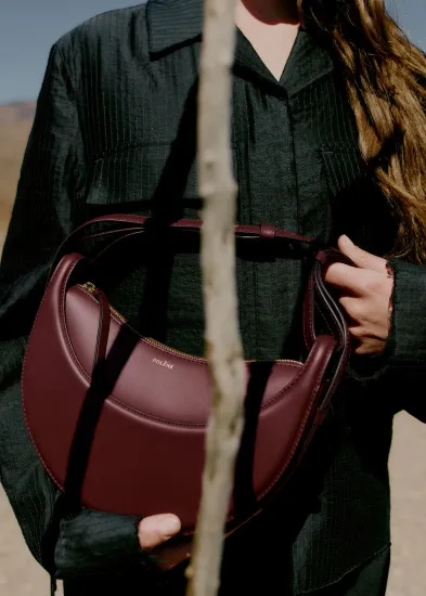 Polene Numero Dix из гладкой кожи