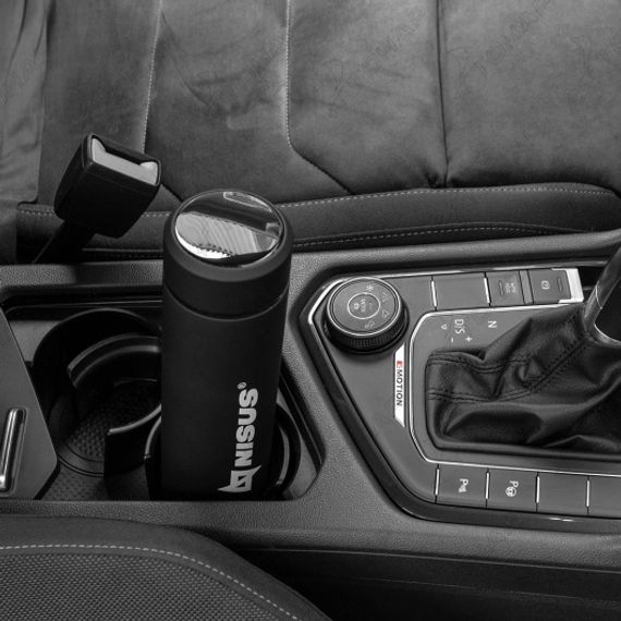 Термос NISUS 450ML N.TM-049-B с термодатчиком черный