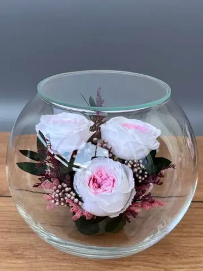 натуральные пионы в стекле, вакуум*