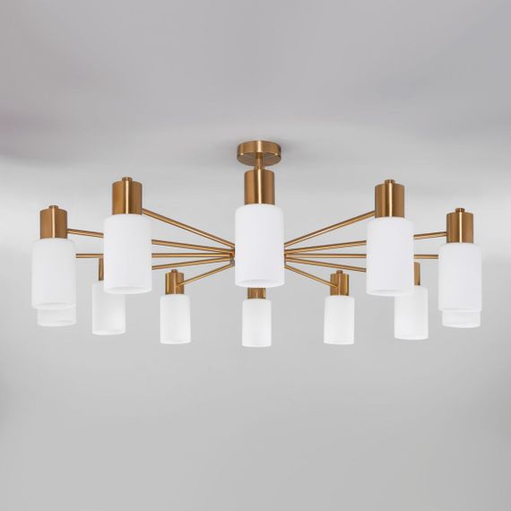 Потолочная люстра Eurosvet Vegga 70160/12 латунь Smart