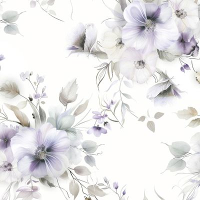 Сиреневые акварельные розы