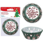 Набор бумажных форм для выпечки «С Новым годом!» 50шт, d-8см