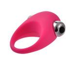 Эрекционное кольцо силиконовое с вибрацией Onjoy Silicone Collection (розовый) (Цвет: розовый)