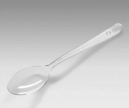 Ложка столовая пластиковая 18 см прозрачная премиум Complement