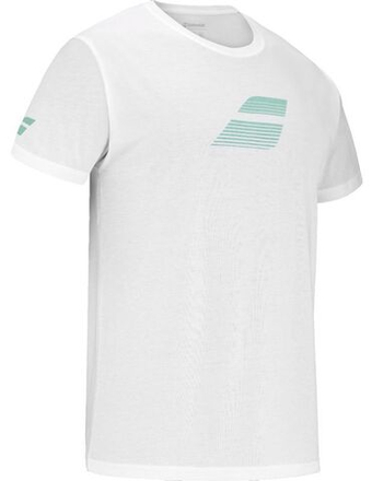 Мужская теннисная футболка Babolat Exercise Big Flag - белый