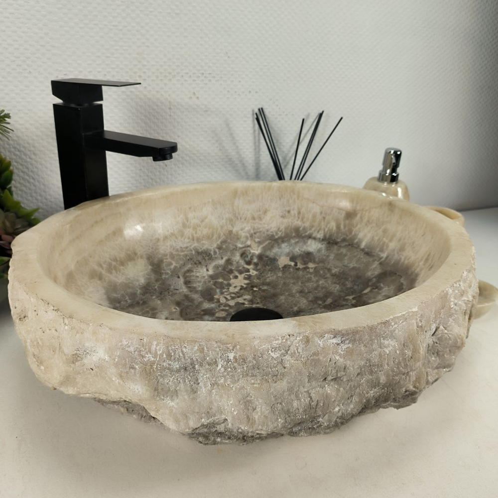 Раковина из оникса Erozy Grey EO-64516 51*42*15 0159