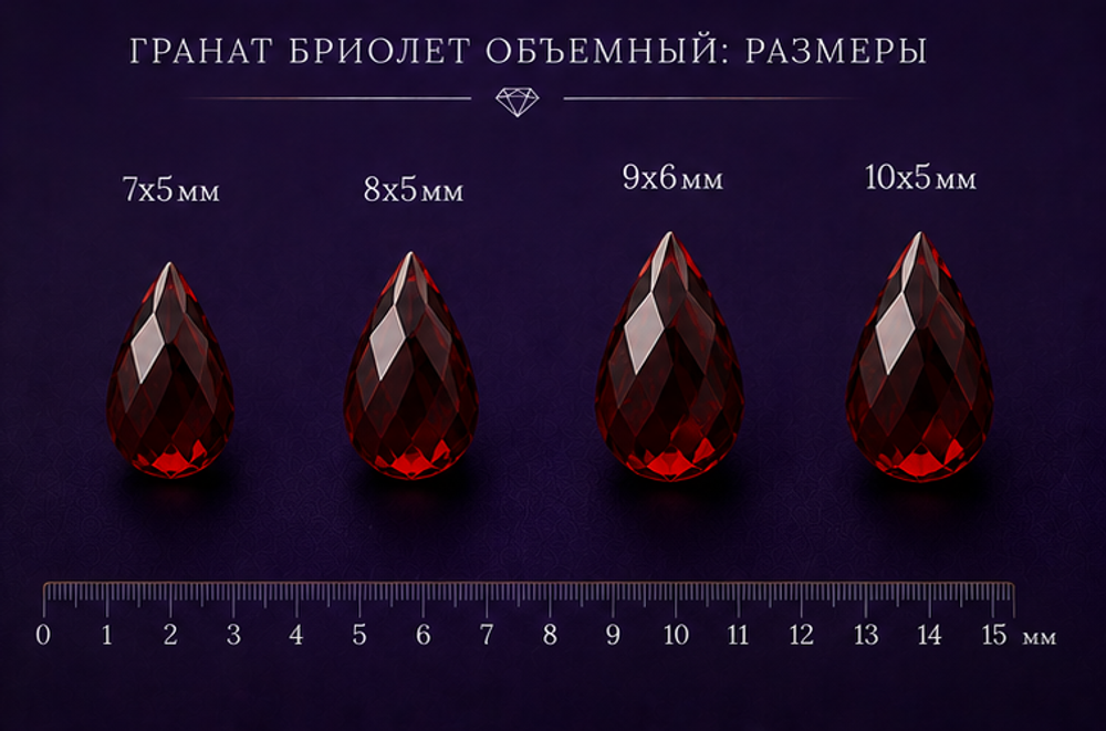 Гранат Бриолет Обьемный