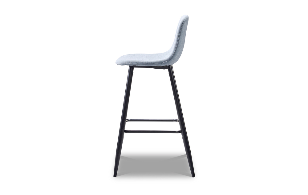 Барный стул 350B голубой/черный