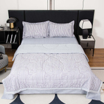 Комплект постельного белья Сатин с Одеялом 100% хлопок 160x80 на резинке OBR177