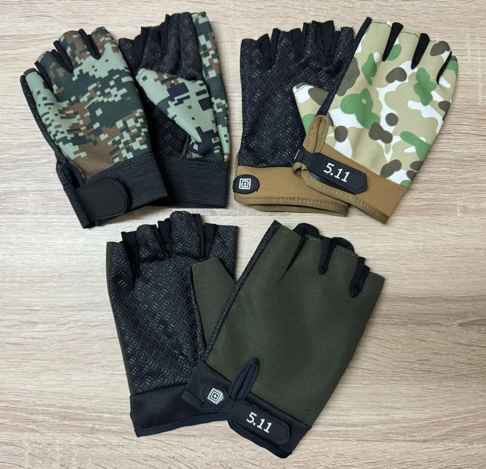 Перчатки беспалые лето мягкие. по 12 пар