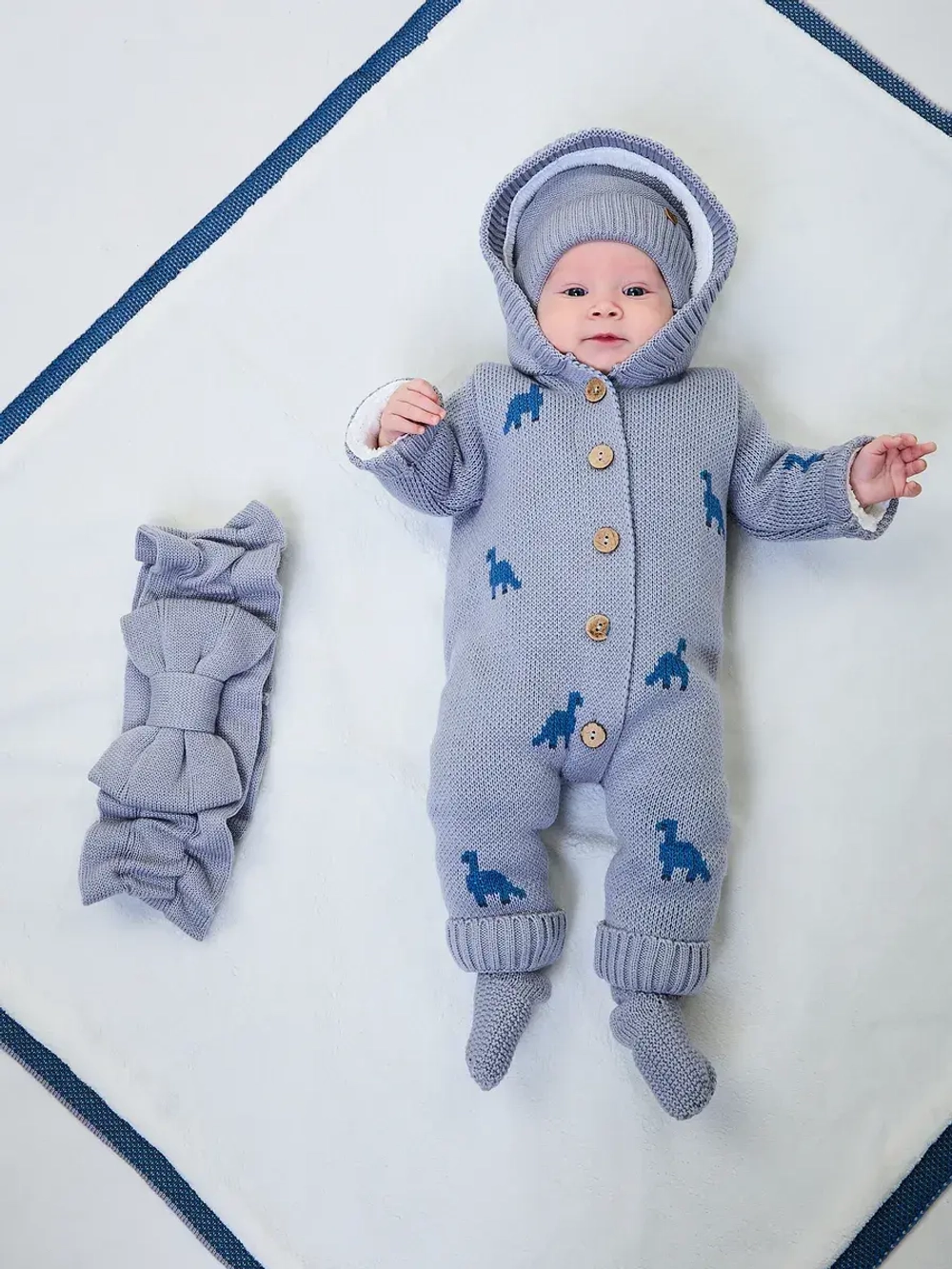 Конверт на выписку для новорожденных утепленный мехом