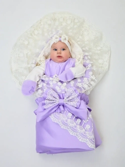 Конверт на выписку с платьем летний