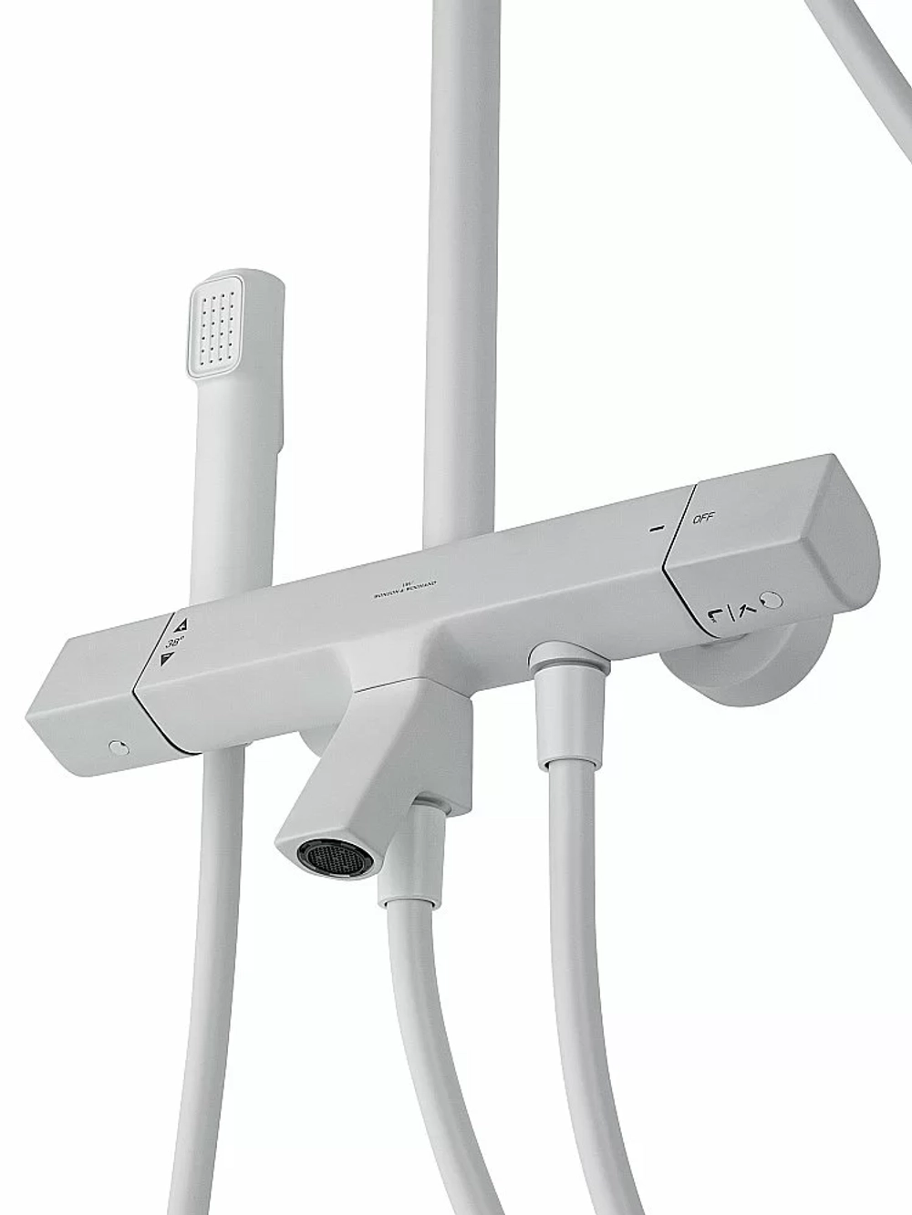 Душевая система с термостатом WONZON & WOGHAND The ONE WW-B3094-MW белый матовый