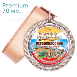 Медаль PREMIUM 70 мм. (F03). С фото.