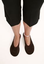 Балетки // Zara // Chocolate // Suede