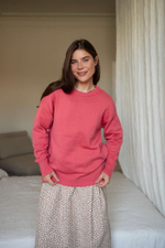 Платье Скарлетт из фланели для беременных и кормящих мам, Кремовый с розовыми цветами