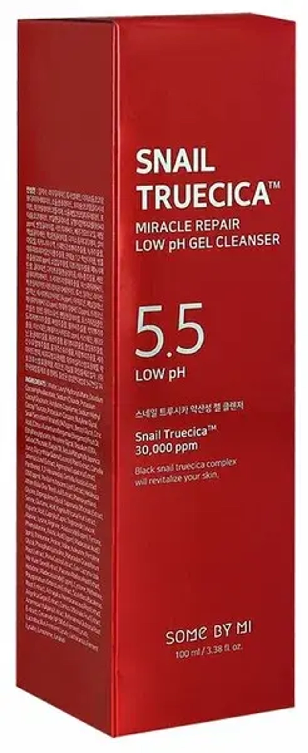 Some By Mi Гель для умывания с муцином улитки - Snail truecica miracle repair gel cleanser, 100мл