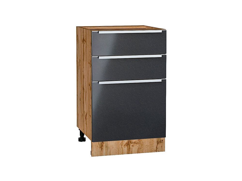 Шкаф нижний с 3-мя ящиками Фьюжн