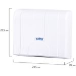 Диспенсер для полотенец LAIMA PROFESSIONAL LSA (Система H2), Z-сложения, белый, ABS, 607991, 3570-0