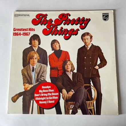 Винтажная виниловая пластинка LP The Pretty Things Greatest Hits 1964 1967 (Англия 1975)